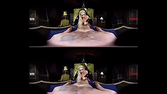 Busty Blonde Explosive Forbidden Bondage in VR!
